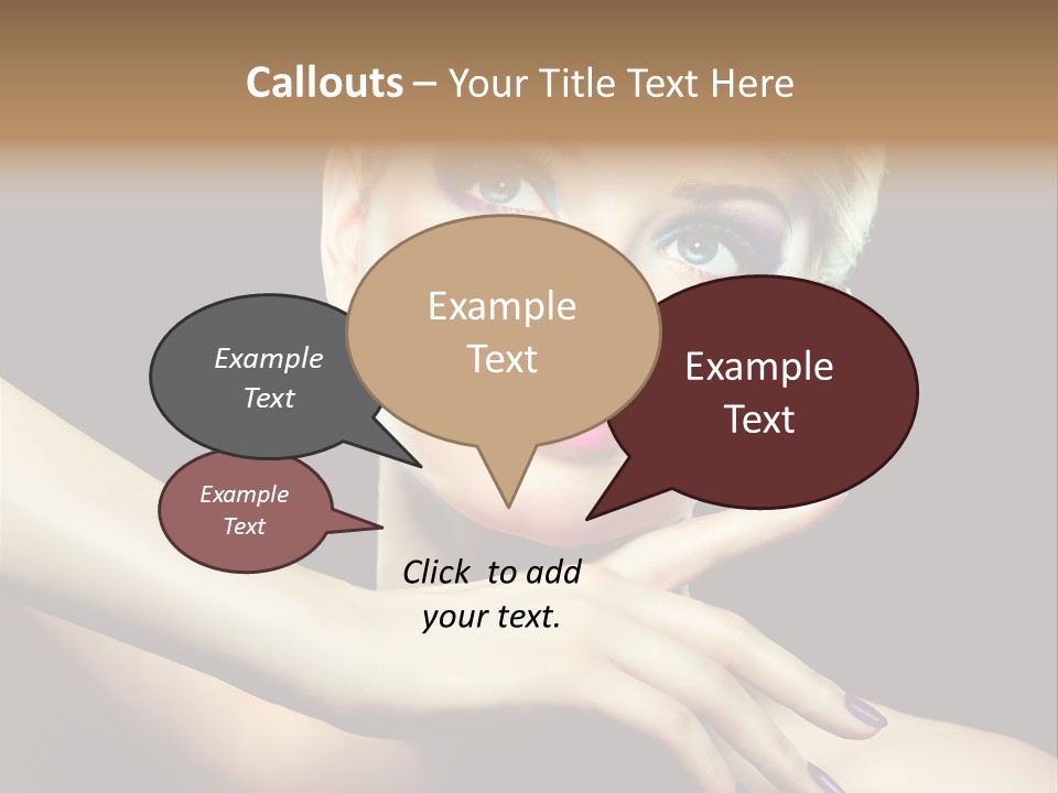 Elegance Face Blond PowerPoint Template