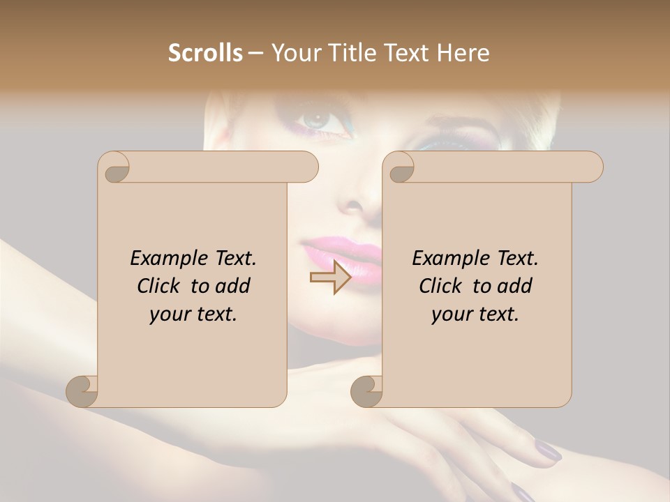 Elegance Face Blond PowerPoint Template