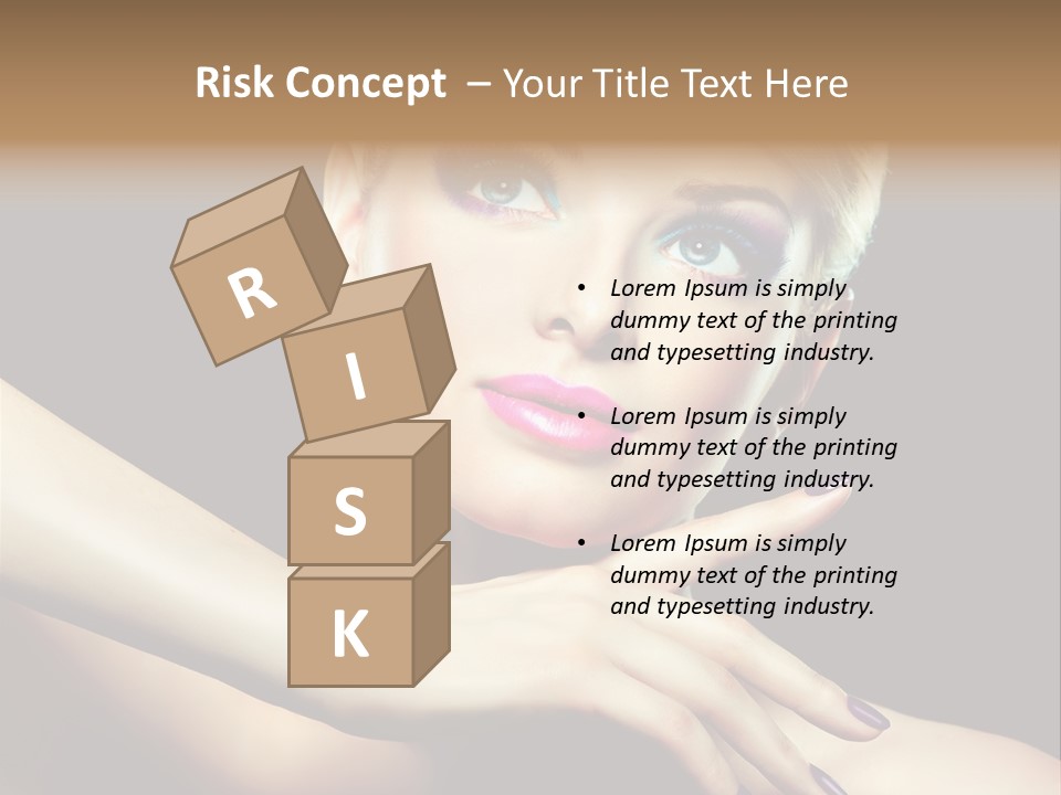 Elegance Face Blond PowerPoint Template