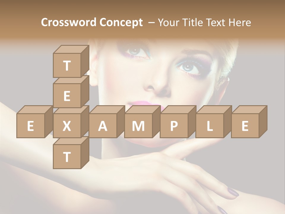 Elegance Face Blond PowerPoint Template