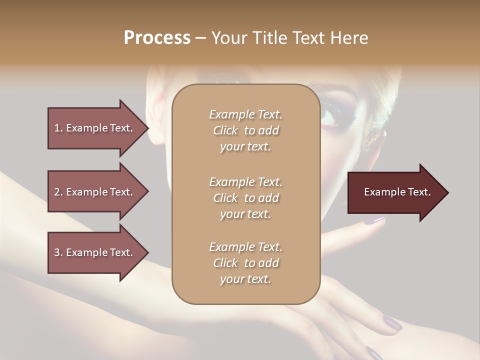 Elegance Face Blond PowerPoint Template