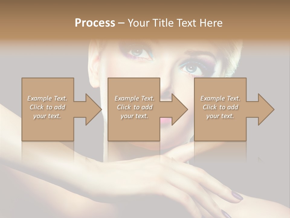 Elegance Face Blond PowerPoint Template