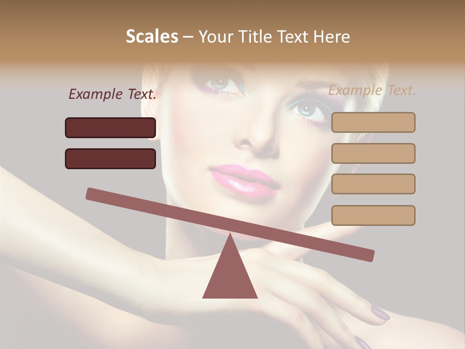 Elegance Face Blond PowerPoint Template