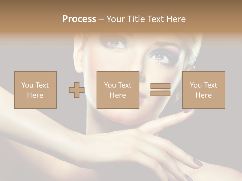 Elegance Face Blond PowerPoint Template
