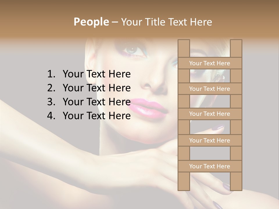 Elegance Face Blond PowerPoint Template