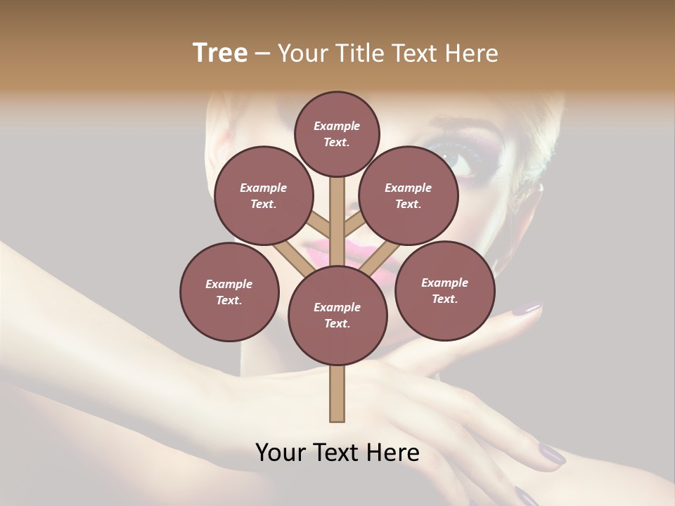 Elegance Face Blond PowerPoint Template