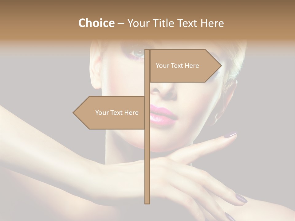 Elegance Face Blond PowerPoint Template