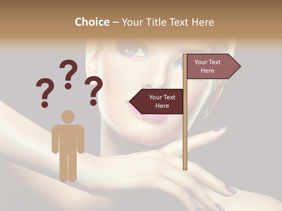 Elegance Face Blond PowerPoint Template