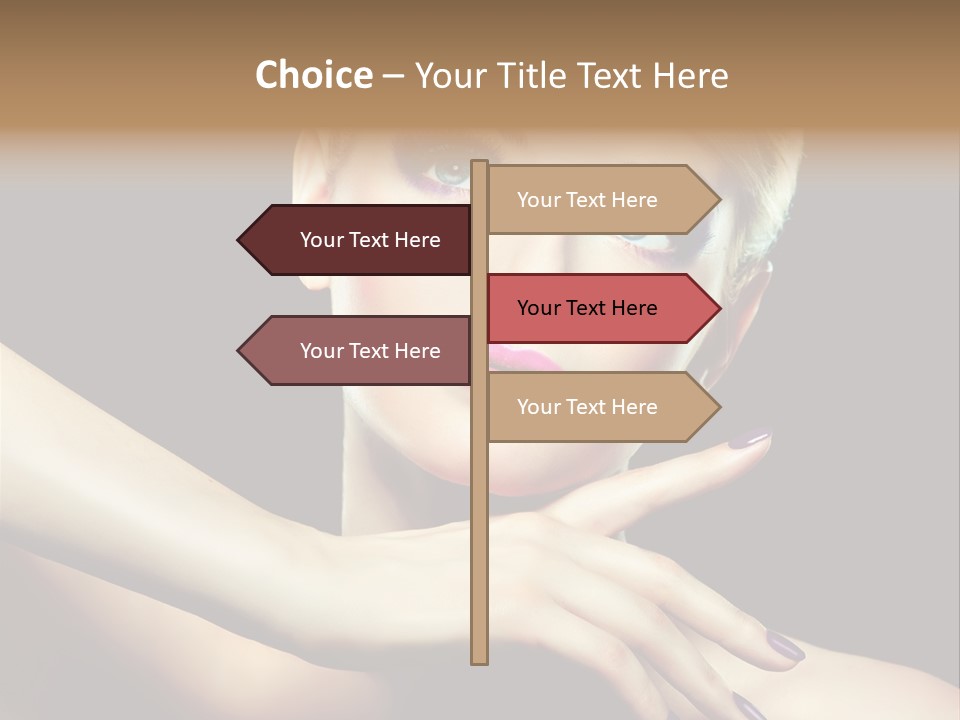 Elegance Face Blond PowerPoint Template