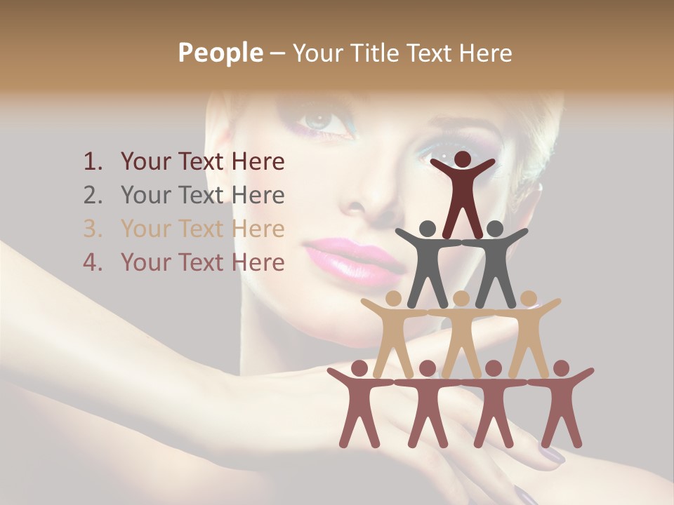 Elegance Face Blond PowerPoint Template