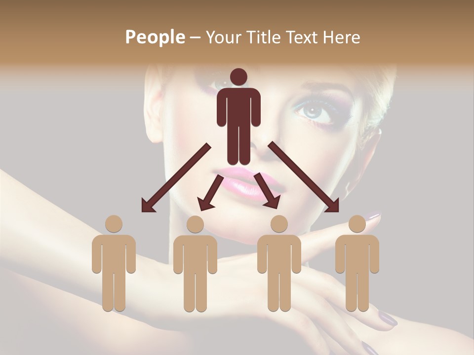 Elegance Face Blond PowerPoint Template