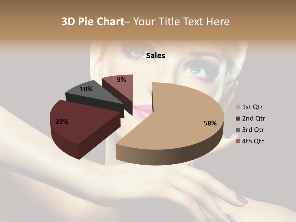 Elegance Face Blond PowerPoint Template