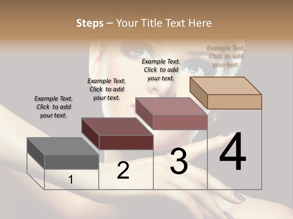 Elegance Face Blond PowerPoint Template