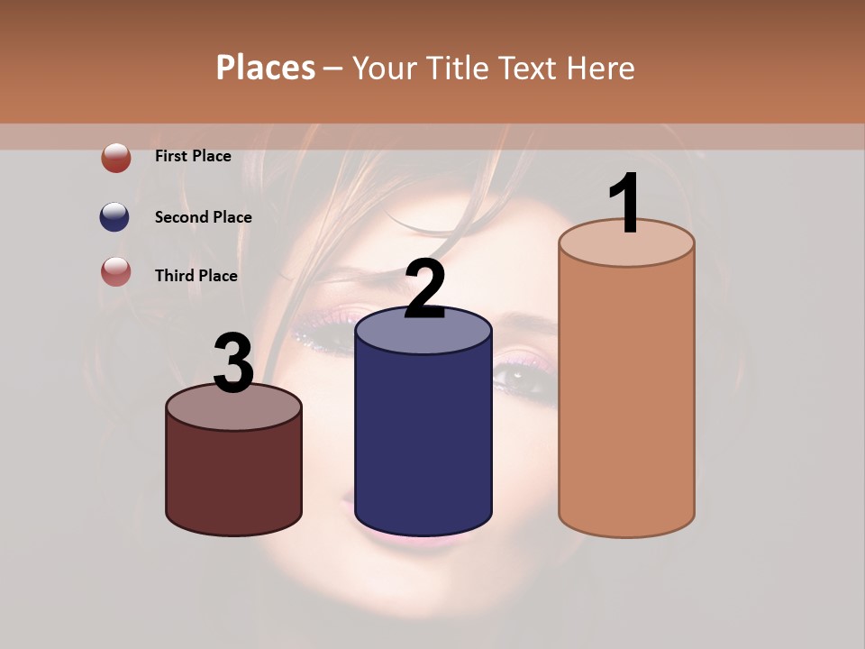 Bright Close Up Dark Background PowerPoint Template