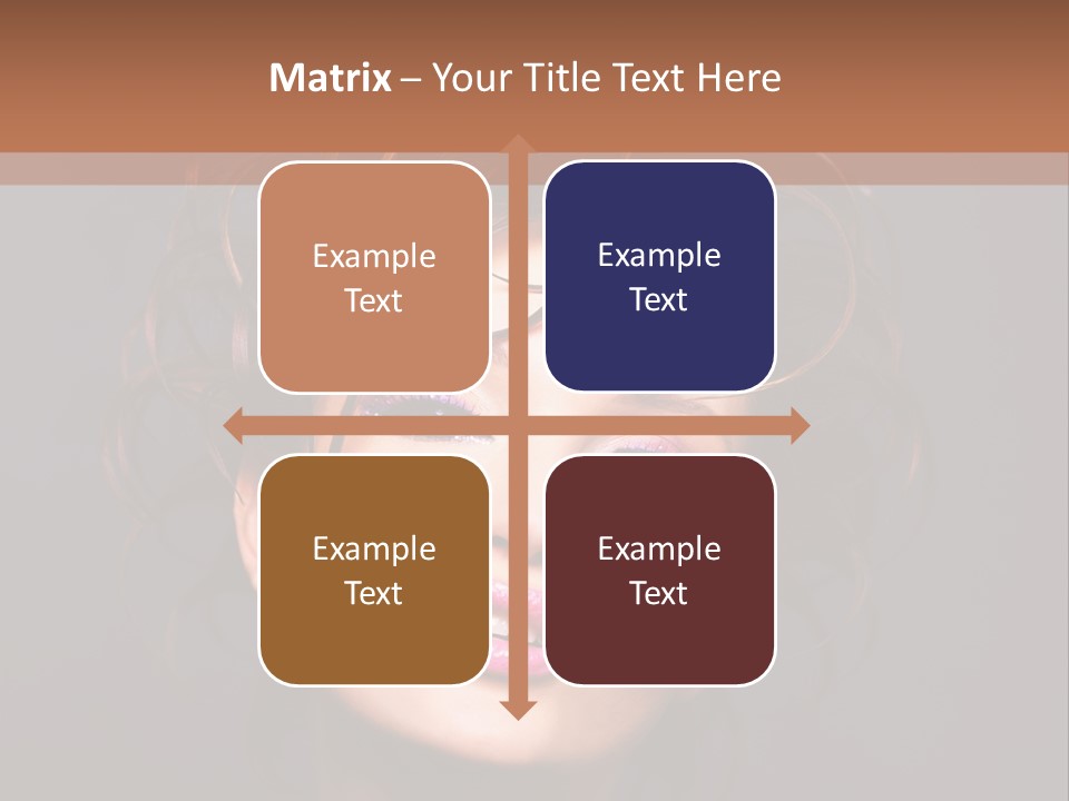 Bright Close Up Dark Background PowerPoint Template