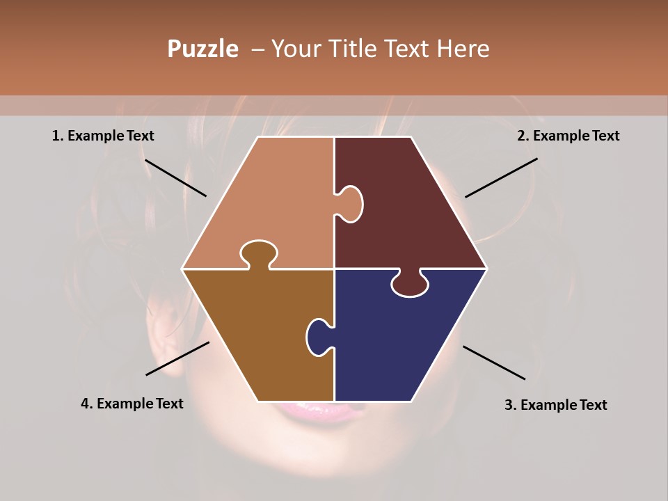 Bright Close Up Dark Background PowerPoint Template