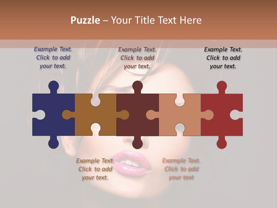 Bright Close Up Dark Background PowerPoint Template