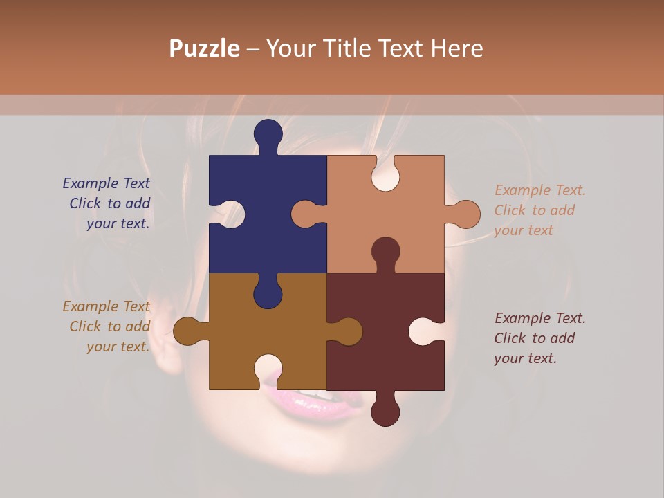 Bright Close Up Dark Background PowerPoint Template