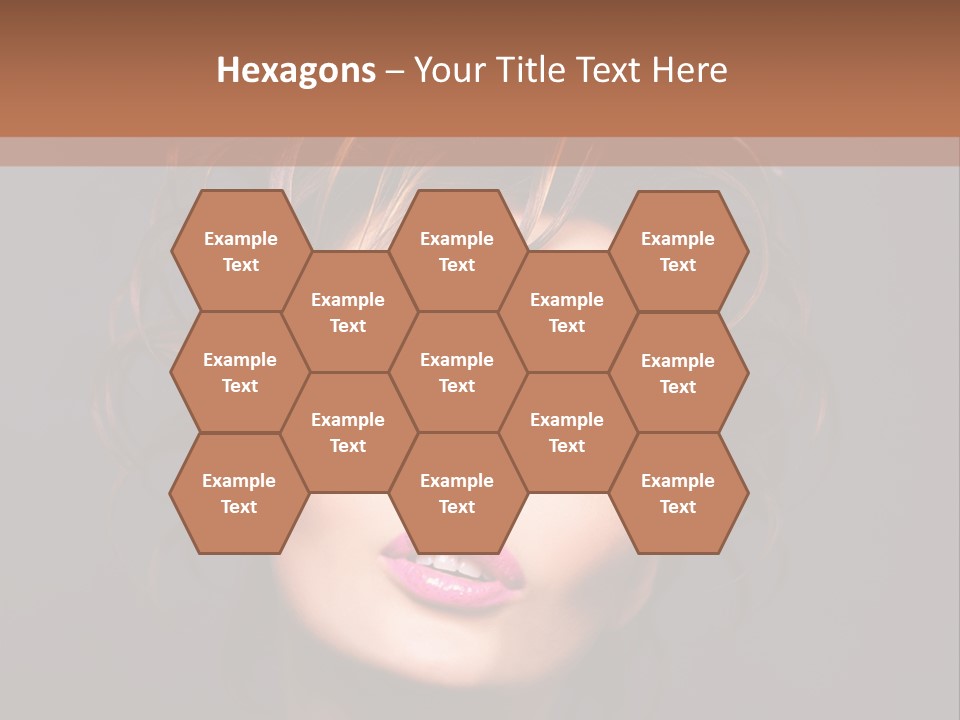 Bright Close Up Dark Background PowerPoint Template