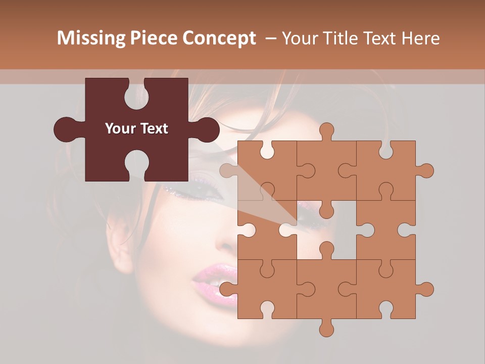 Bright Close Up Dark Background PowerPoint Template