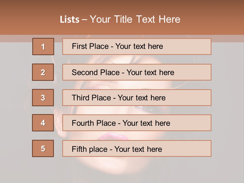 Bright Close Up Dark Background PowerPoint Template