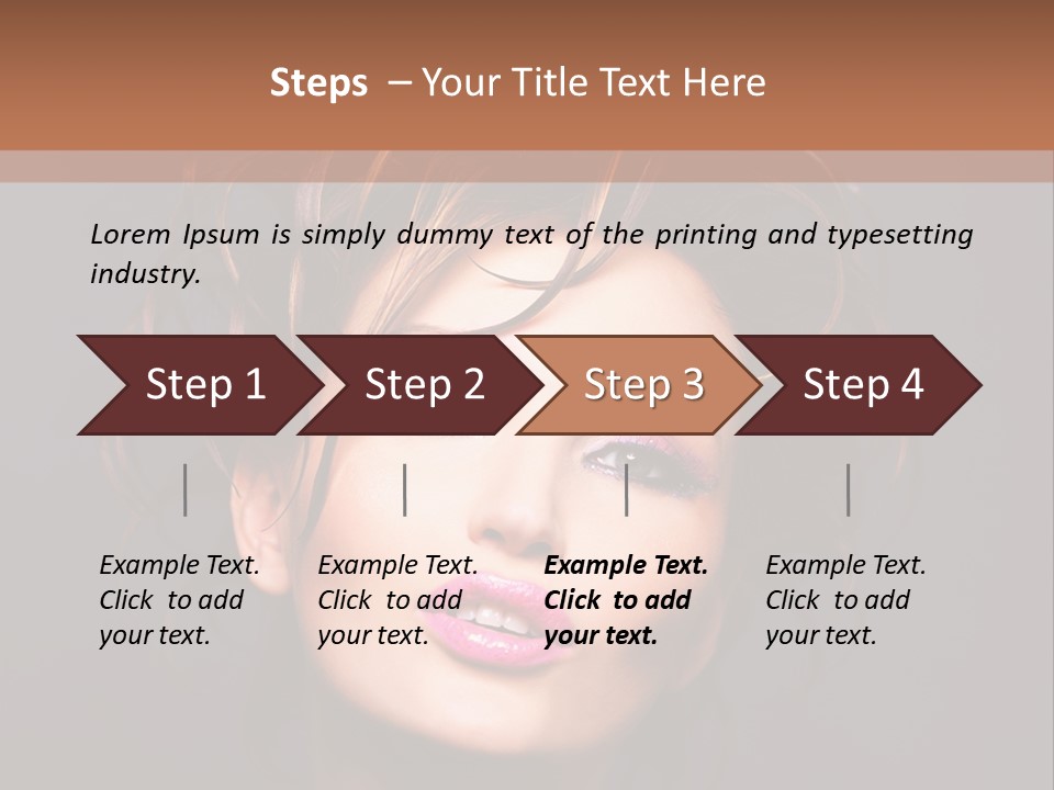 Bright Close Up Dark Background PowerPoint Template