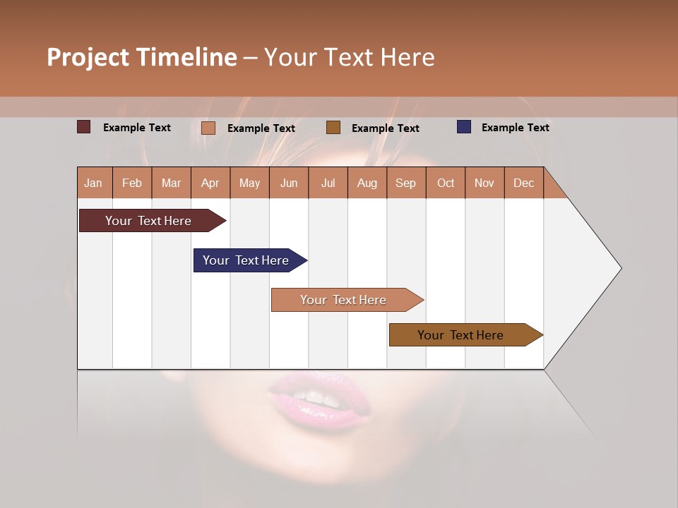 Bright Close Up Dark Background PowerPoint Template