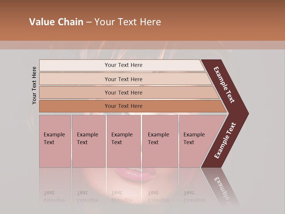 Bright Close Up Dark Background PowerPoint Template