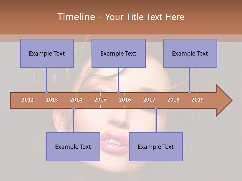 Bright Close Up Dark Background PowerPoint Template