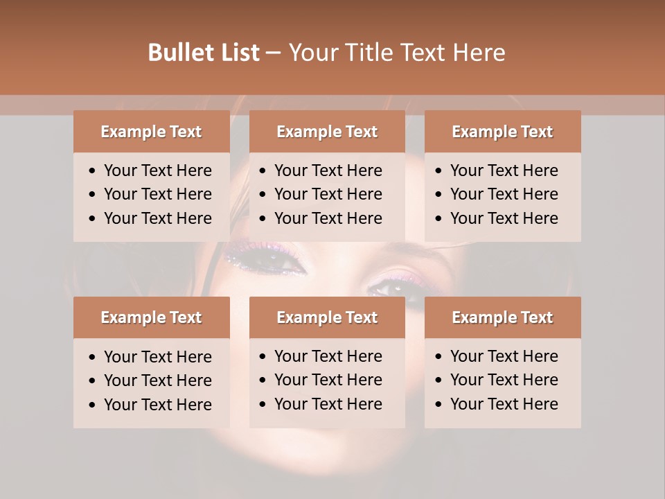 Bright Close Up Dark Background PowerPoint Template