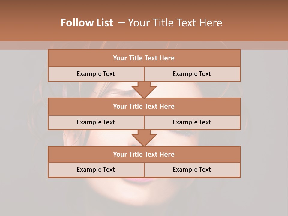 Bright Close Up Dark Background PowerPoint Template