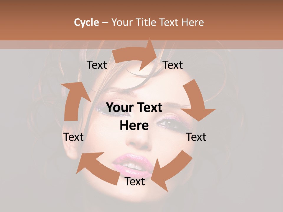 Bright Close Up Dark Background PowerPoint Template