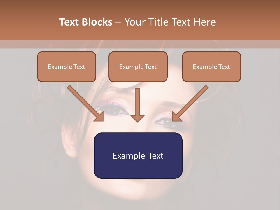 Bright Close Up Dark Background PowerPoint Template