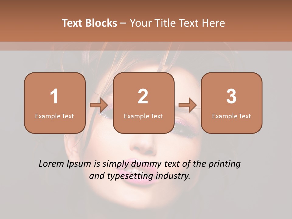 Bright Close Up Dark Background PowerPoint Template