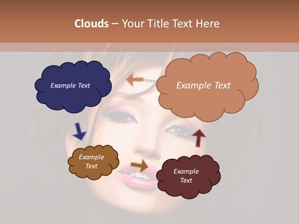 Bright Close Up Dark Background PowerPoint Template