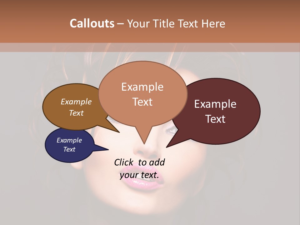 Bright Close Up Dark Background PowerPoint Template