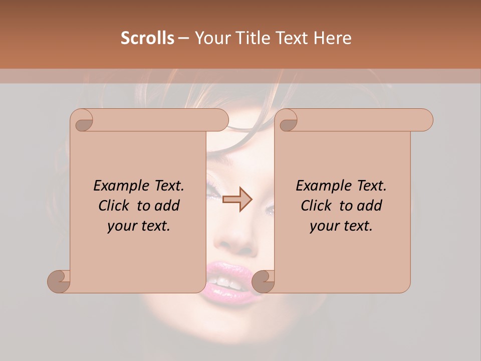 Bright Close Up Dark Background PowerPoint Template