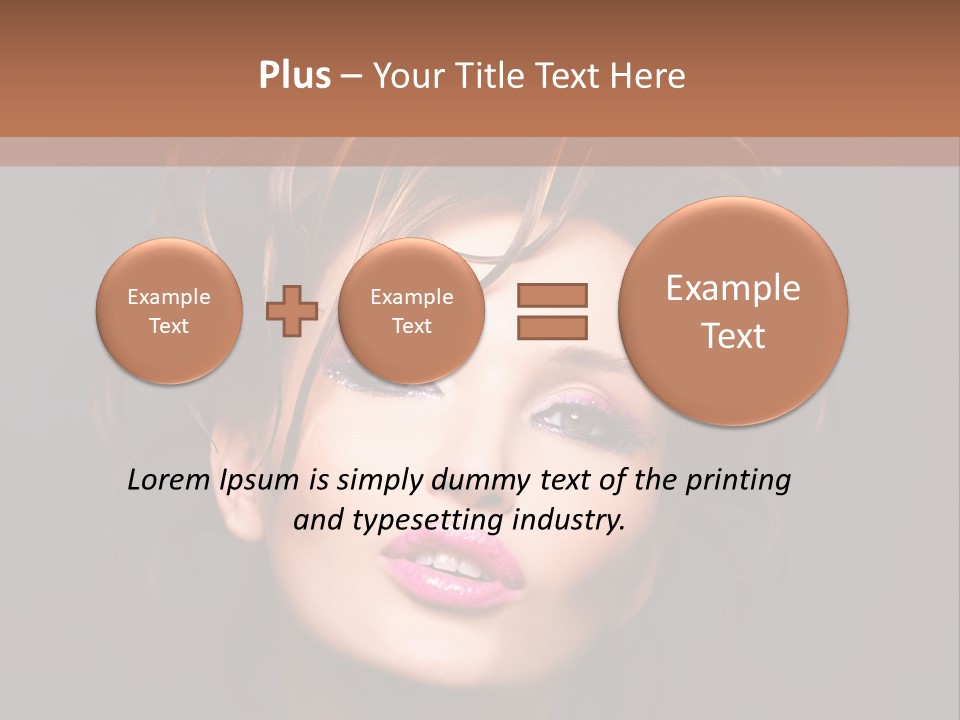 Bright Close Up Dark Background PowerPoint Template