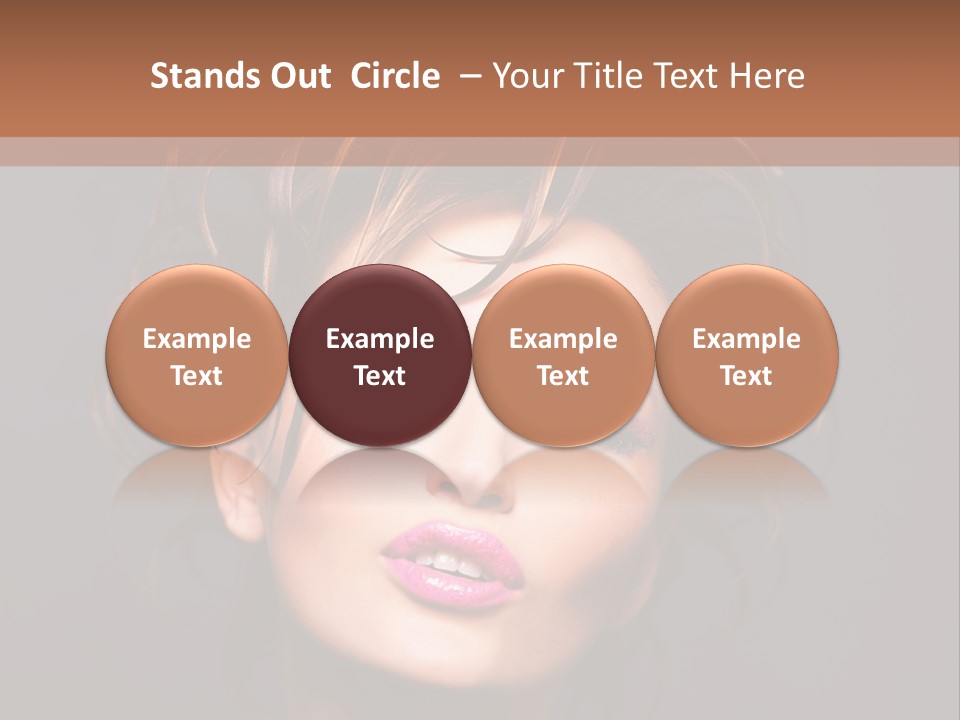 Bright Close Up Dark Background PowerPoint Template