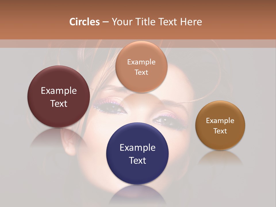 Bright Close Up Dark Background PowerPoint Template