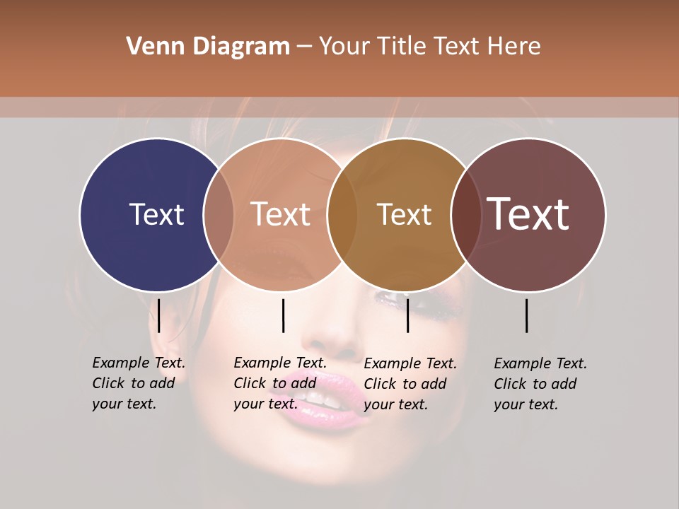 Bright Close Up Dark Background PowerPoint Template