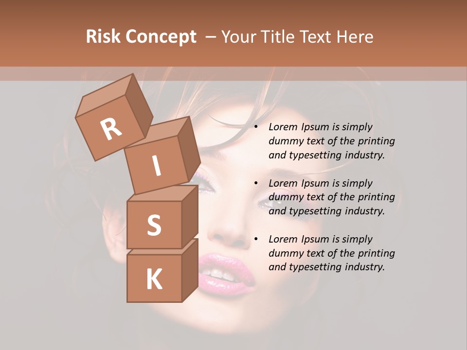 Bright Close Up Dark Background PowerPoint Template