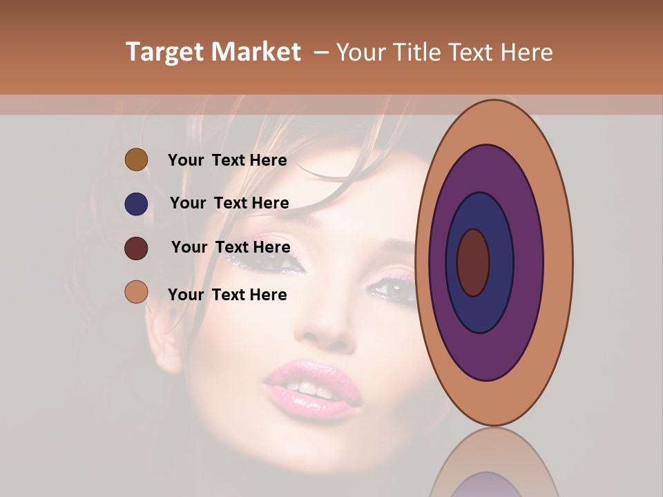 Bright Close Up Dark Background PowerPoint Template