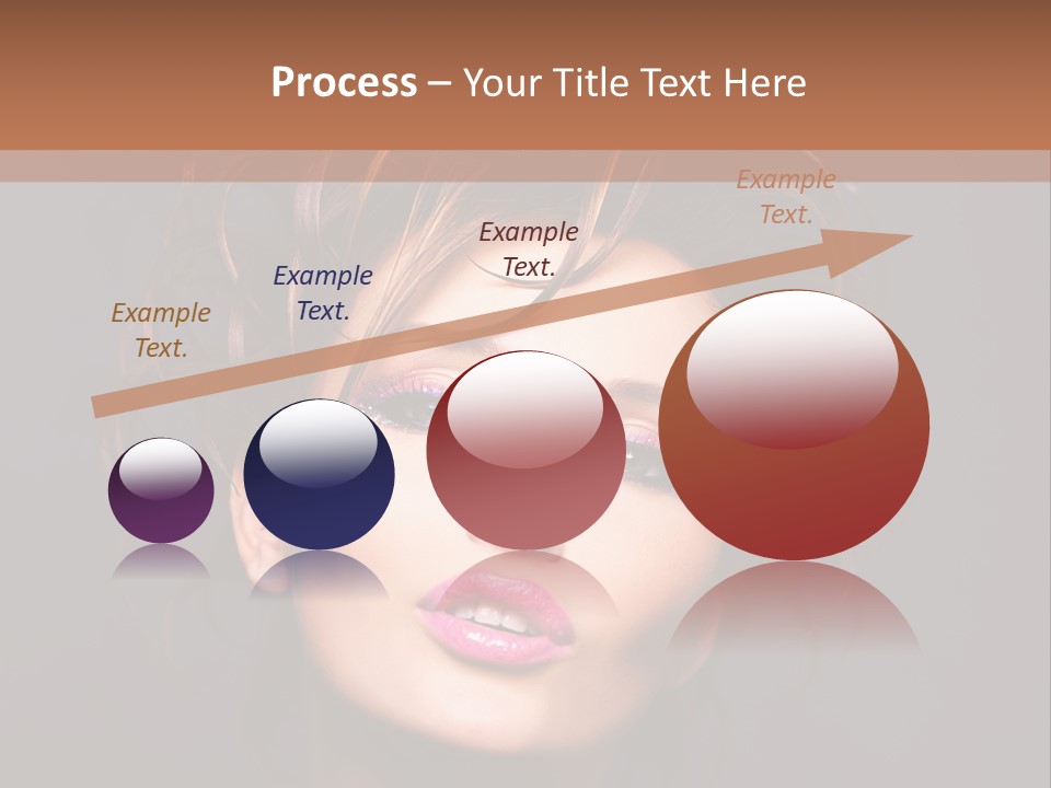 Bright Close Up Dark Background PowerPoint Template