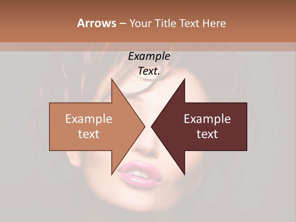Bright Close Up Dark Background PowerPoint Template