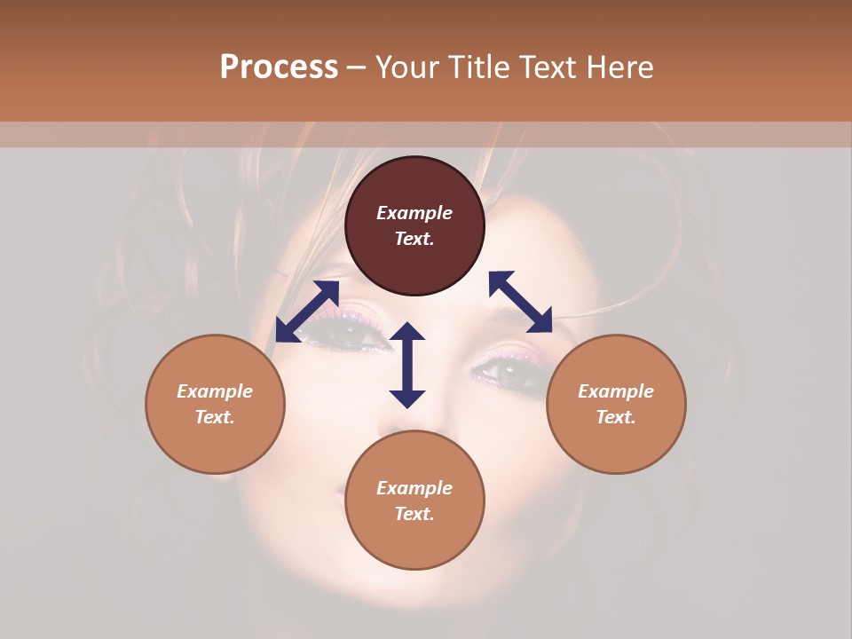 Bright Close Up Dark Background PowerPoint Template