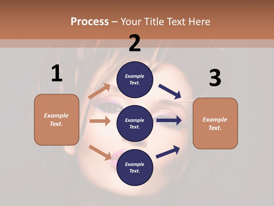 Bright Close Up Dark Background PowerPoint Template
