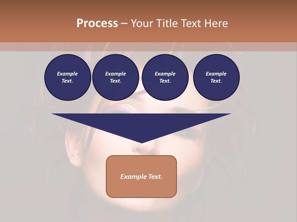 Bright Close Up Dark Background PowerPoint Template