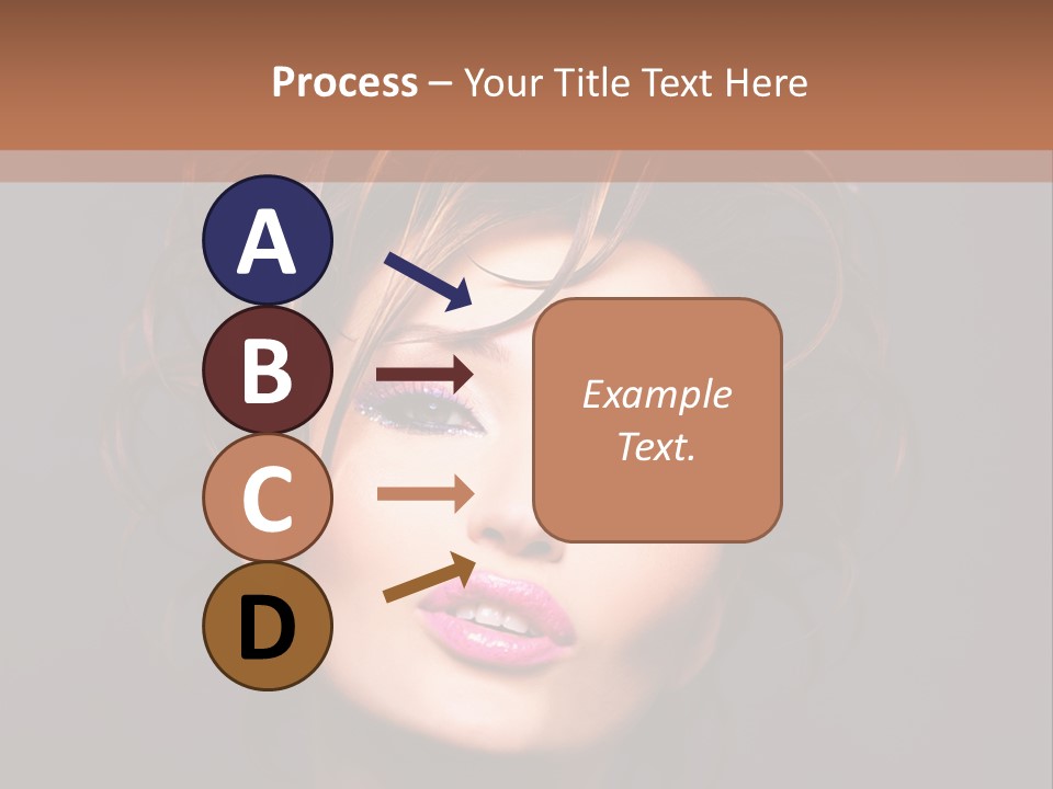 Bright Close Up Dark Background PowerPoint Template