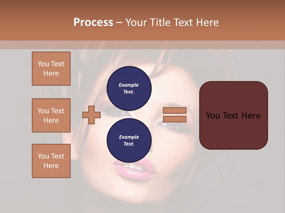 Bright Close Up Dark Background PowerPoint Template